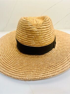 Brixton Straw Sun Hat | Wide Brim Boater Style | Size S (56 cm) ☀️🌾